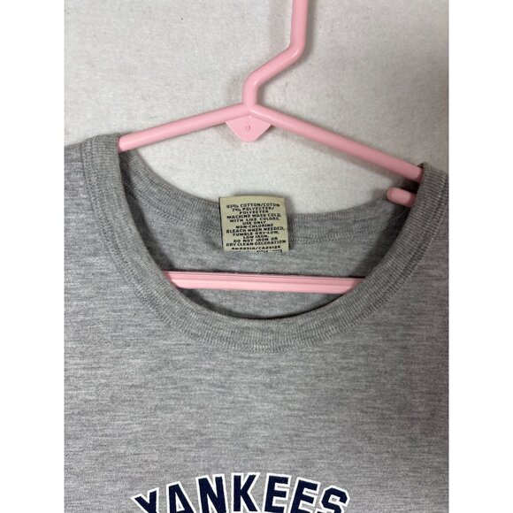 Yankees Gray Graphic Tee Soft Cotton Blend Casual Shirt M - Picture 4 of 11
